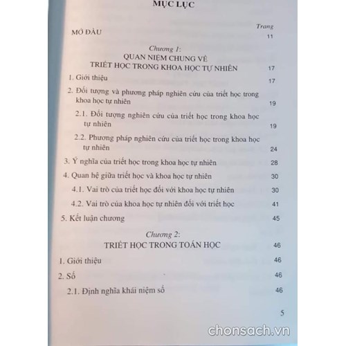 Một số vấn đề triết học trong khoa học tự nhiên 