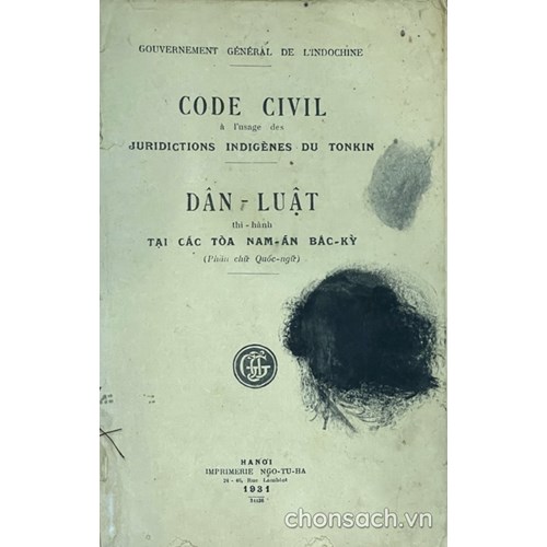 Bộ dân luật thi hành tại các toà Nam án Bắc Kỳ (gọi tắt là Bộ dân luật Bắc Kỳ)