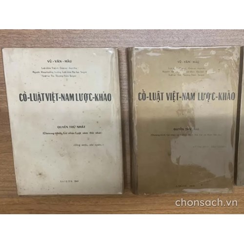 Cổ luật Việt Nam lược khảo (bộ 2 quyển)