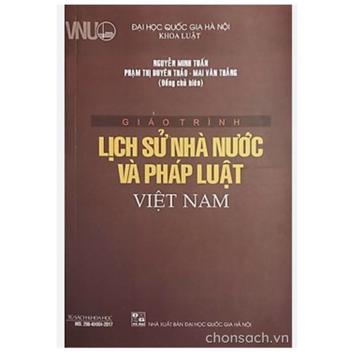 Giáo trình lịch sử nhà nước và pháp luật Việt Nam (ĐHQGHN)