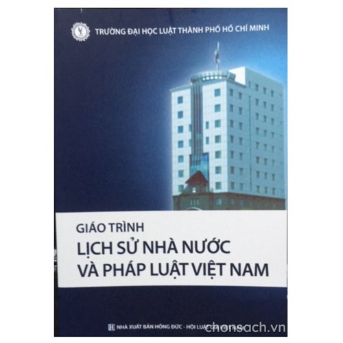 Giáo trình lịch sử nhà nước và pháp luật Việt Nam (ĐHLTPHCM)