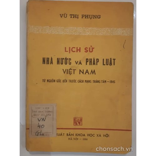 Lịch sử nhà nước và pháp luật Việt Nam 