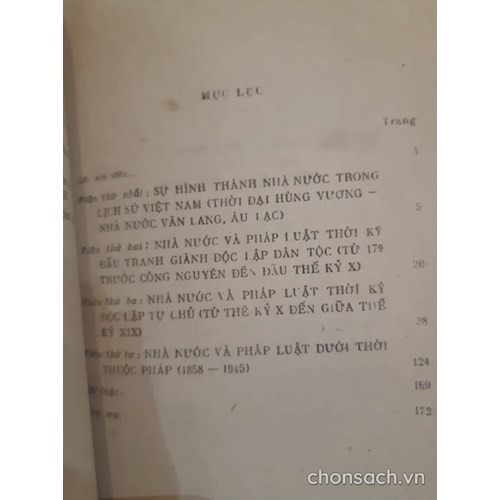 Lịch sử nhà nước và pháp luật Việt Nam 