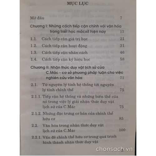 Văn hoá trong nhận thức duy vật lịch sử của C.Mác