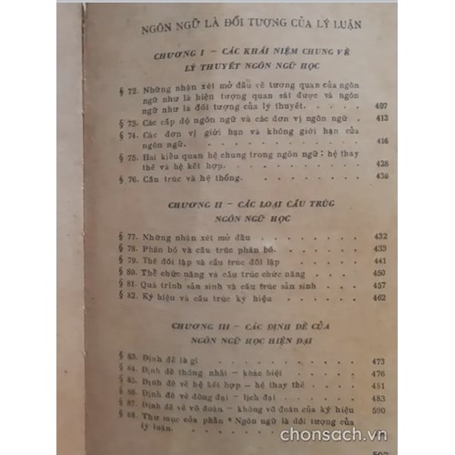 Những cơ sở của ngôn ngữ học đại cương 