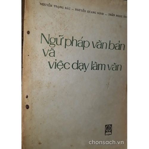 Ngữ pháp văn bản và việc dạy làm văn 
