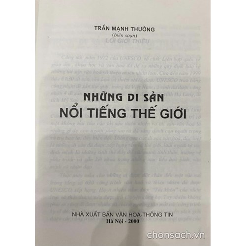 Những di sản nổi tiếng thế giới 